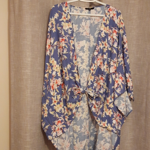 George Tops - NWT. GEORGE Floral Kimono Size 2X